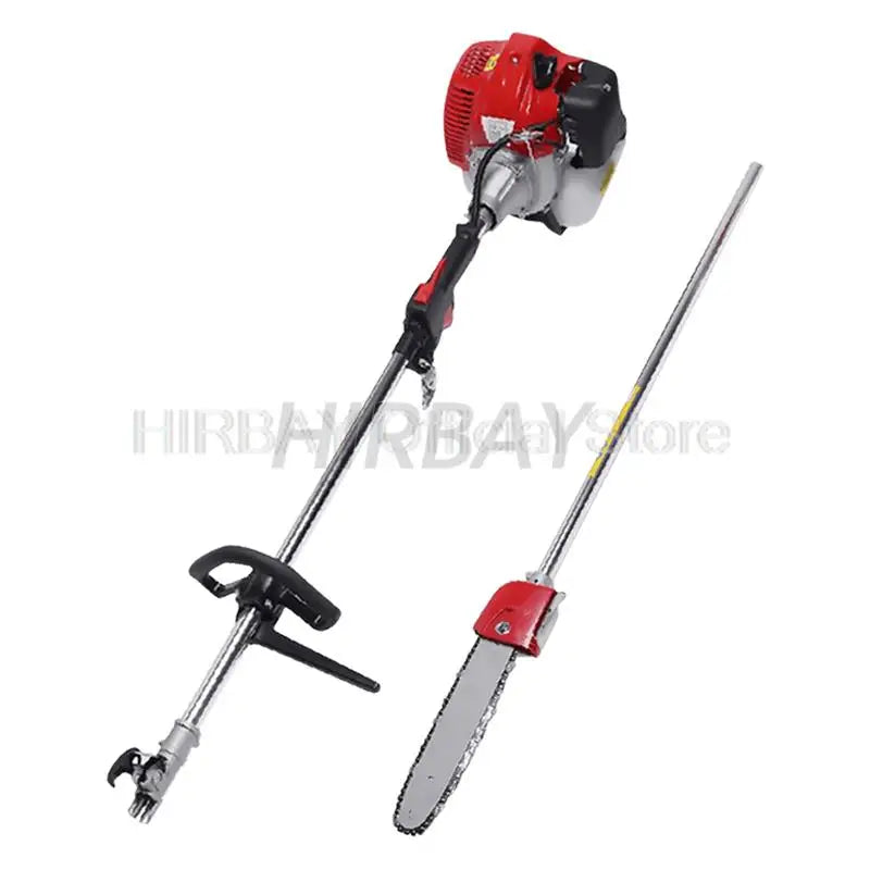 43cc 2 Stroke Gasoline Engine Pruning Saw High Branch Hedge Trimmer Strimmer High Branch Chainsaw Multi-Purpose Garden Tools