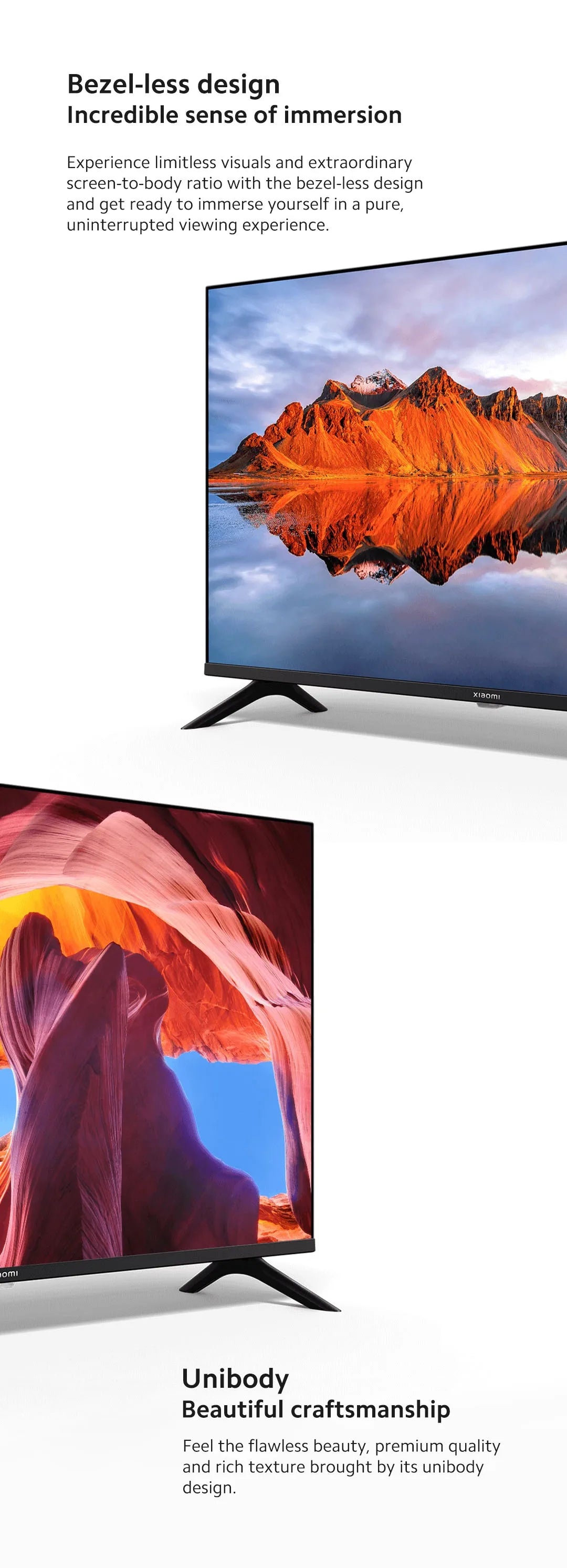 Xiaomi TV A 32, Compact Size With Colorful Screen, Dynamic Sound With Dolby Audio™, DTS-X And DTS Virtual:X, Top-end Metal Fini