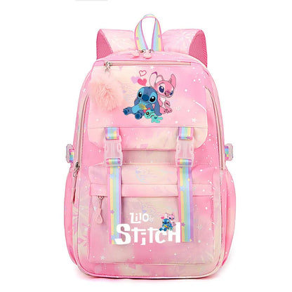 Mochila impermeable de gran capacidad de Lilo y Stitch para la escuela, bolsa de cosplay de anime kawaii, bolsa de viaje, regalo para estudiantes de escuela y niñas