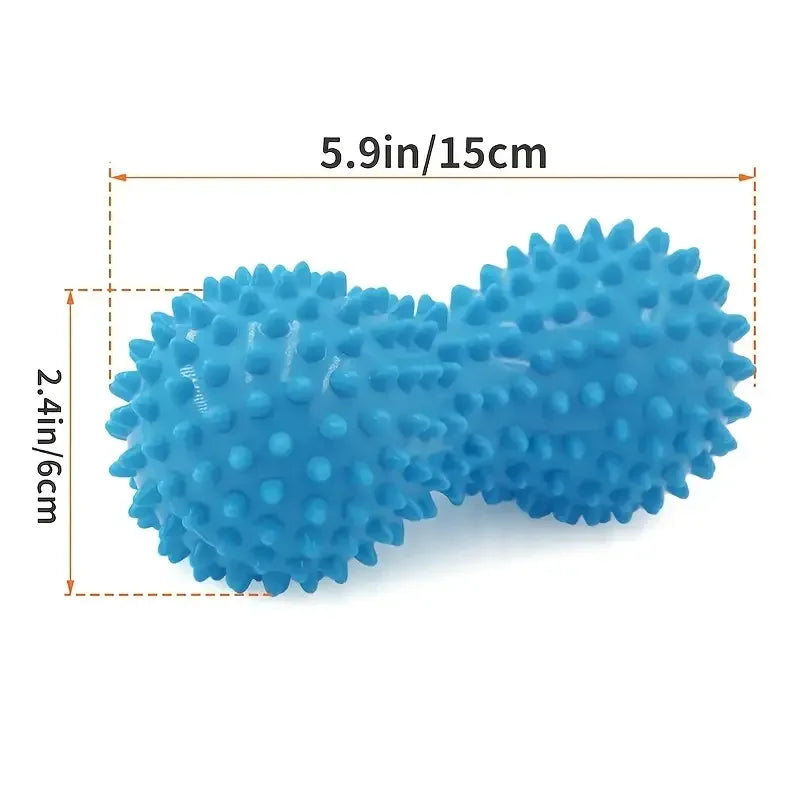 Peanut Massage Spiky Ball para Plantar Fast, treinamento, dor muscular, estresse, massageador para os pés, rolo de relaxamento, bolas miofasciais, 1pc