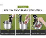 Wancle Vacuum Sous Vide Cooker IPX7 Waterproof Heater Immersion Circulator Slow Cooker with Digital Display Reservation Function