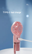 Portable Handheld Spray Fan,Water Spray Mist Fan,Student Dormitory Mini Fan,Summer Supplies, Cooling Tools,Outdoor Small Fan 1pc