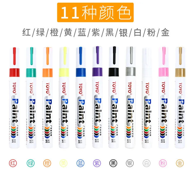 Waterproof Car Tyre Tire Tread Tire Paint Pen Marker DIY Art Drawing Pen Tool For BMW E46 E49 F30 F80 E36 E46 E93 E92 F34 F31 Z4