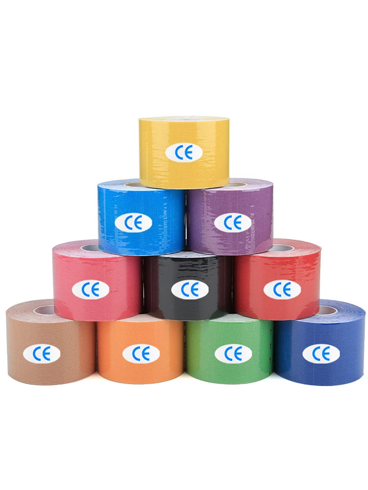 Sports Waterproof Kinesiology Tape Stickers Athletic Bandage Muscle Recovery Protector Strapping Pain Relief Tennis Gym