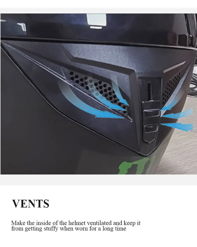 Full Face Helmet Motocross Helmet Breathable Helmet Wear-Resistant Helmet For Motorcycle Anti-Fall Motorcycle Helmets Supplies