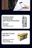 Wishome Biometric Recognition Smart Door Lock remote control Fingerprint Password IC Card APP Wifi Lock Unlock