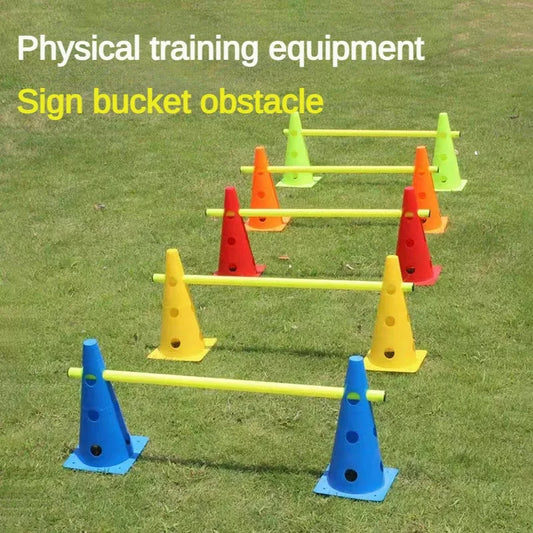 Juego de entrenamiento de agilidad para mascotas, barra de salto, equipo de entrenamiento con obstáculos para perros, dispositivo de entrenamiento con vallas, suministros para mascotas