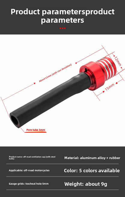 Off Road Motorcycle ATV Fuel Tank Vent Cap CNC One Way Valve With Steel Ball For Dirt Bike Quad Buggy Gas Tank Ventilation