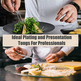 Pinzas de cocina de 3/1 Uds., utensilio para barbacoa, pinzas para comida, barra de cocina, pinzas para jefe, pinzas portátiles de acero inoxidable para Picnic, barbacoa y cocina