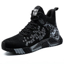High Top Safety Shoes Men Steel Toe Work Shoes Men Women Work Safety Boots Anti Smash Safety Indestructible Work Boot Breathable