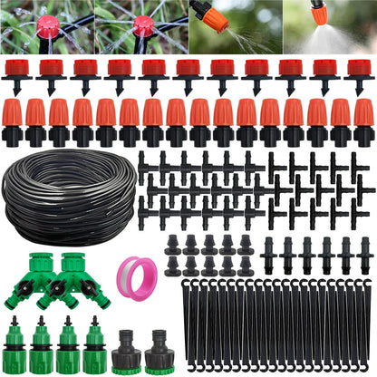 Sistema de riego Herramientas de jardinería Kits de riego por goteo Manguera de riego automática con instalación conveniente ajustable Ahorro de agua
