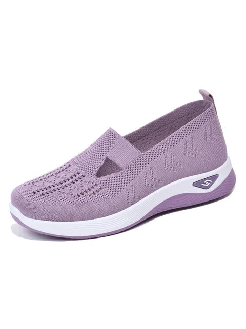Women's Solid Color Breathable Sneakers, Soft Sole Shoes, Lightweight Shoes, Mesh Casual Shoes 