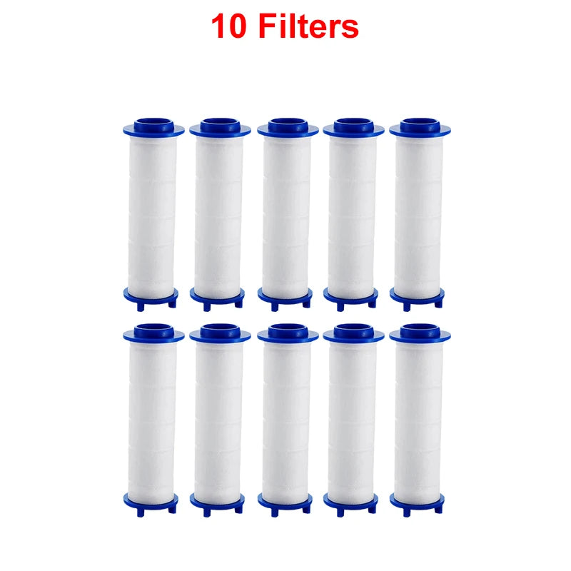 Cabezal de ducha de masaje de alta presión con 4 modos de lluvia, parada de agua con un solo botón y filtro, accesorios de baño. 