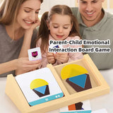1set- House Logic Game Montessori Toys Creative Geometric Shape Spatial Imagination Intellectual Thinking Puzzle Games Kids Toy