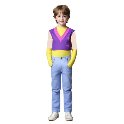 Saja Boys Mystery Cosplay Costume KPop Mystery Purple Wig Men Halloween Carnival Party Role Playing Suit Outfit For Kids