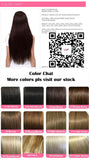 ZZHAIR 100% Brazilian Human Remy Hair Extensions 120g-200g 16"-26" U Piece Wig Clip-in Natural Straight