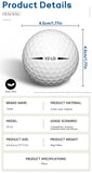 Caiton 50pcs 2-Layer Golf Balls - 332 Dimple, Max Distance, Spin Control, Durable, Precision - For Golf Training & Play
