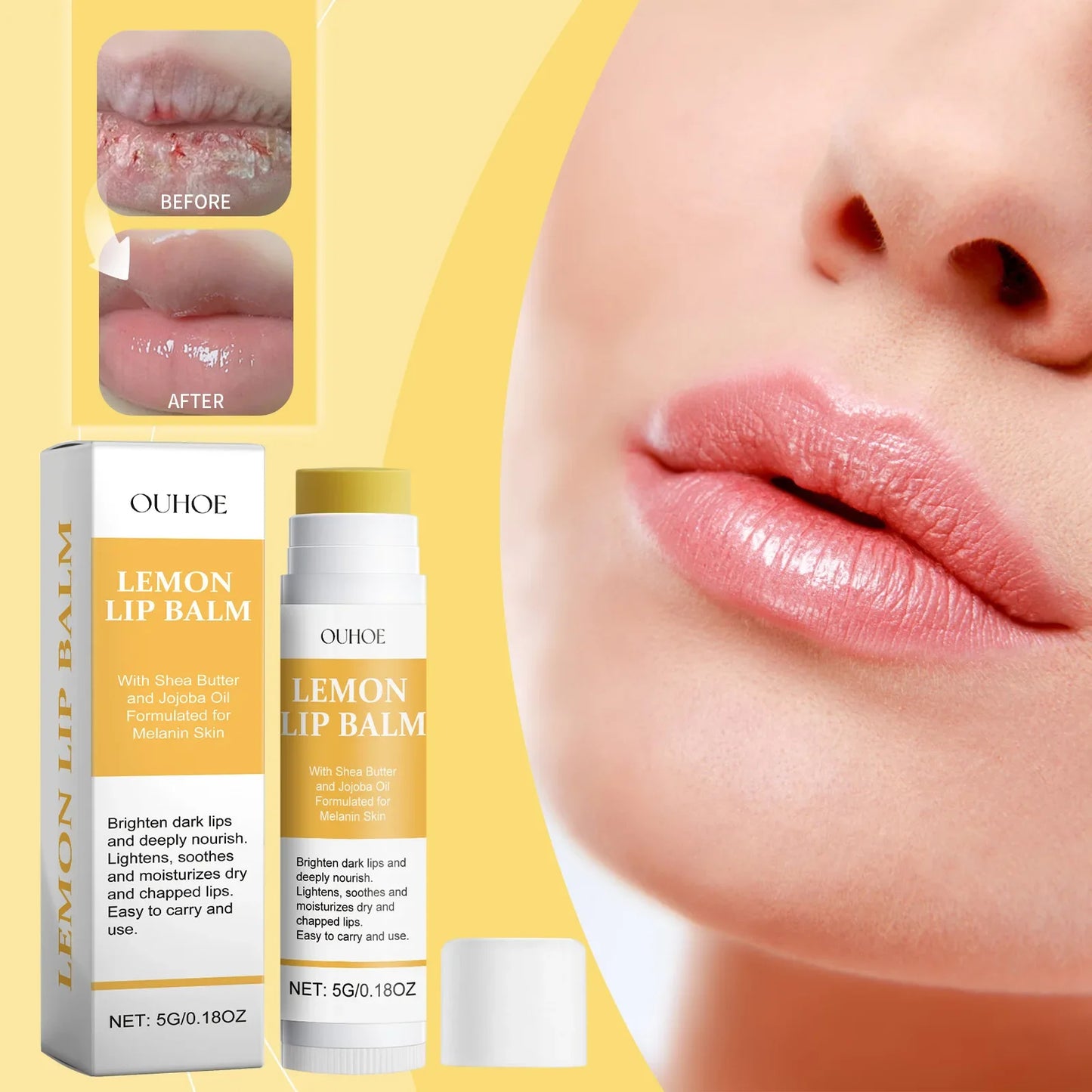 Remove Dark Lip Balm Lip Gloss Lighten Melanin Exfoliating Gloss Oil Moisturizing Lip Care Lipstick Korean Makeup Health Product