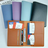New Travel PU Passport Cover High-capacity Multiple Card Slots Passport Bag Ticket Holder Bussiness Passport Protective Cover