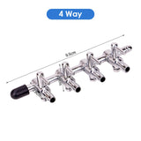 Stainless Steel Aquarium Air Distributor Fish Tank Oxygen Pump Accessories Air Splitter Flow Controller Pump Switch Valve Tap