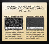 Black Gold Basketball Official Size 7 Composite Leather For Men's and Women's Outdoor Indoor Durable Training Ball High Quality