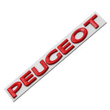 Metal Car Rear Trunk Badge Tail Letter Emblem Sticker for Peugeot 107 108 206 207 208 301 307 308 407 408 2008 5008 Exterior