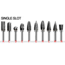 Extra Long 100mm Rotary Rasp File Carving Grinder Abrasive Tools Carbide Burr Alloy Bits Milling Cutter Drill For Metal Wook