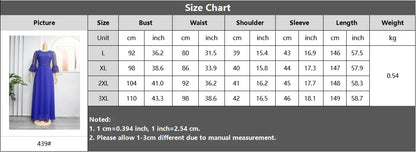 L-3XL African Dresses for Women Spring Autumn African Women Three Quarter Sleeve Polyester Solid Color Long Dress Maxi Dress