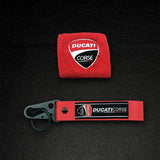 Motorcycle Embroidery Front Fluid Oil Brake Reservoir Sock Cover for Ducati Monster Panigale Diavel Superleggera V4 V2 Scrambler
