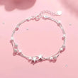 Vintage 925 Sterling Silver Bracelet for Women, Original Lucky Beads Ball, Adjustable Bracelets, Designer Jewelry, Luxury Gifts 