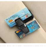 80-degree Rotating Multi-functional Car Eyeglass Storage Clip Bidirectional Automobile Eyeglass Clip Holder for Easy Access