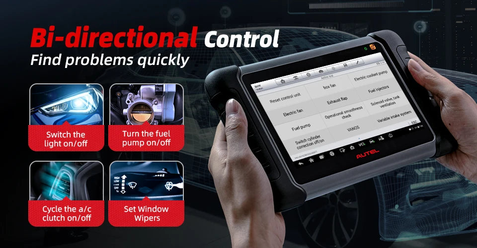 Diagnostic Tools Autel MK808S Car diagnosis Bi-Directional Control Automotive scanner IMMO Key Coding PK MX808S MK808BT PRO