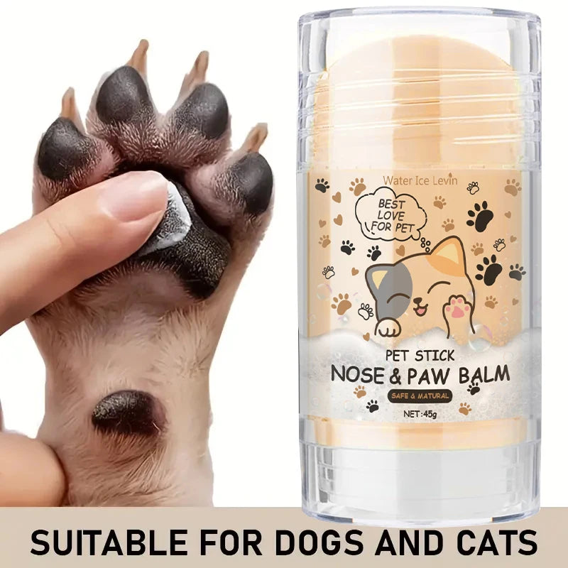 45g Dog Nose and Paw Balm Dog Paw Cream Cats Dogs Paw Protector Cream Pet Feet Moisturizer Pet Cracked Feet Repair Pet Accessories