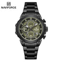 NAVIFORCE Original Watch for man 2025 New Stainless Steel Waterproof Chronograph Classic Quartz Wristwatch Brand Men Watch Gifts