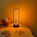 1Pcs Table lamp Bedroom Ring Table lamp living Room Black And White USB Dimming Bedside lamp LED Small Night light