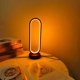 1PC Table lamp Bedroom Ring Table Lamp Living Room Black and White USB Dimming Bedside Lamp LED Small Night Light