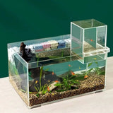 Landscaping Negative Pressure Fish Tank Easy to Install Eye-catching Acrylic Suspended Fish Tank Unique