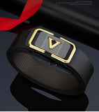 Men's automatic buckle casual cowhide versatile belt with personalized fit