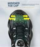 Rotating Button Safety Shoes Men Steel Toe Sneaker Air Cushion Work Shoes Man Puncture Proof Work Safety Boots Protective Shoes