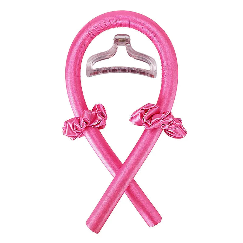 Heatless Curling Rod Headband, Sem Calor, Cachos De Seda, Fita De Cabelo Rolos, Dormir, Soft Headband, Acessórios De Cabelo Preguiçoso