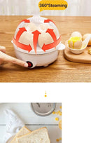 Automatic Electric Egg Streamer Multifunctional Electric Egg Boiler Double Layers Egg Cooker Mini Kitchen Breakfast Machine