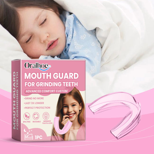 Silicone Mouth Guard: Nighttime Anti-Biting and Anti-Grinding Teeth Protector for Children's Dental Protection