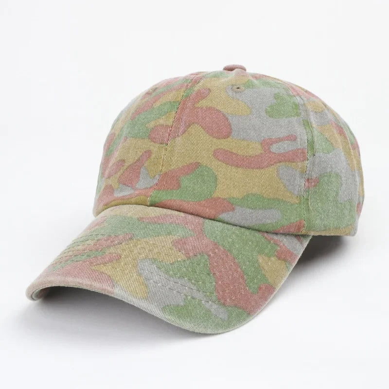 Japanese Style Street Tide Brand Soft Top Camouflage Baseball Cap Female Face Little Wild Peaked Chapéu Da Nike Cap