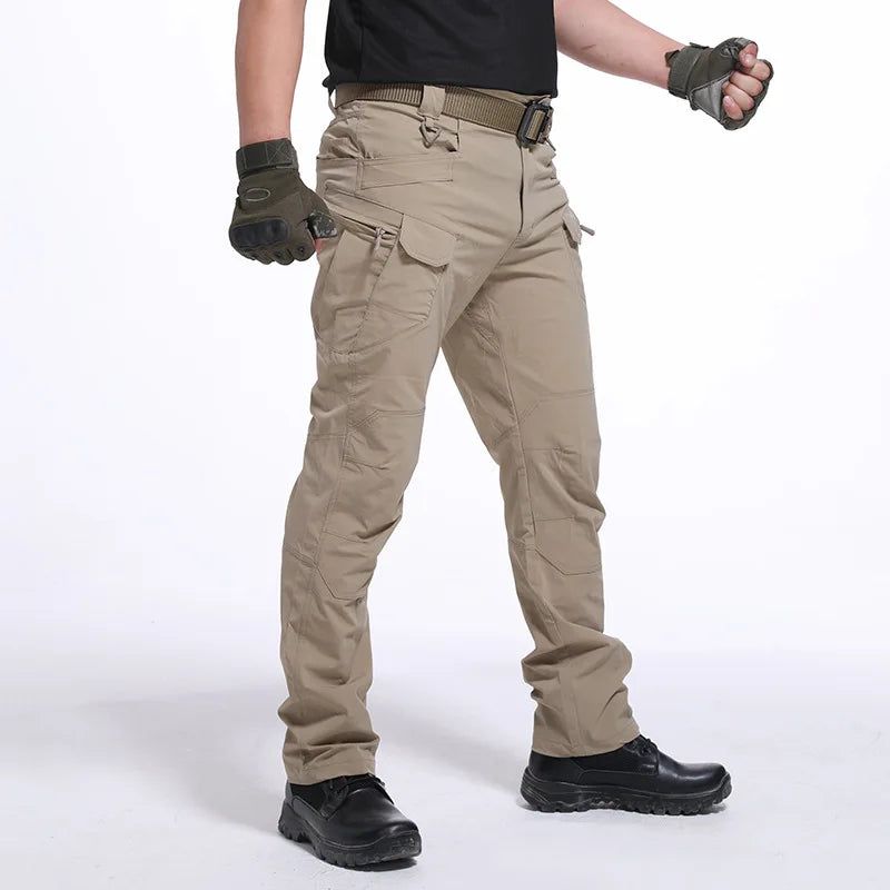 Tactical Waterproof Pants SWAT Combat Army Trousers Many Pockets Waterproof Wear Resistant Casual Cargo Pants Men 2022