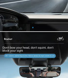 Rearview Mirror Phone Holder for Car, 360 Rotation Phone Mount, Stable Gripper Smartphone Navigation Bracket for iPhone Samsung Xiaomi