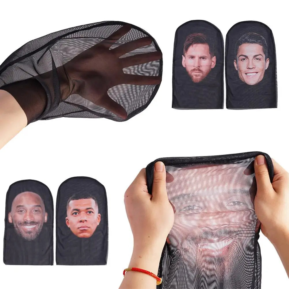 Máscara creativa de Kanye con impresión 3D, malla elástica, máscara facial completa, tocado para cosplay, artículos novedosos, accesorios de fiesta para cosplay para hombres y mujeres