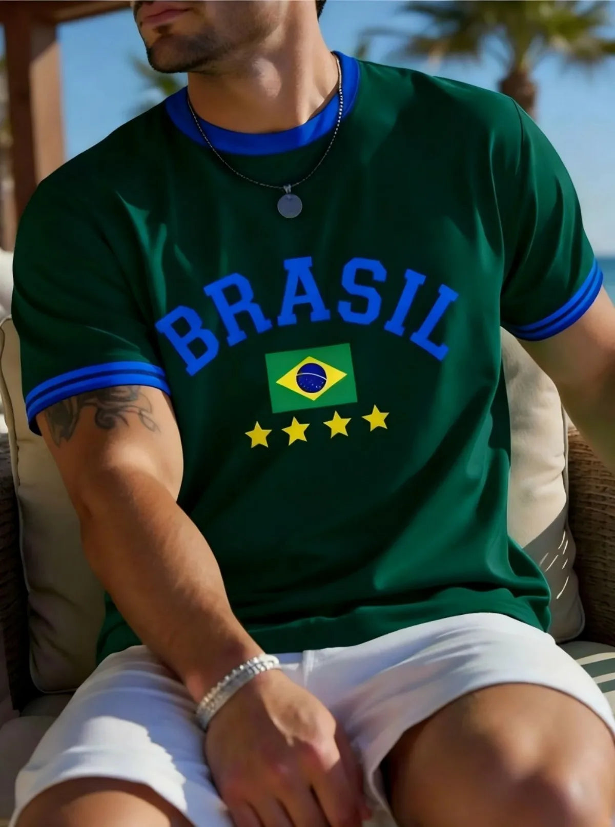 2026 New Brasil Print T-shirt For Men Women Brazilian Flag Tops Summer Casual Football Jersey Breathable Quick-Drying Sports Tee