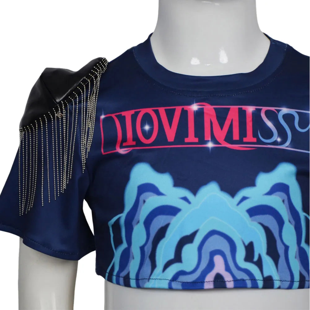 Fantasia KPop Rumi Zoey Cosplay Girls Stage Clothing Demon Hunter Disfraz Costume 6 to 14 Years Halloween Carnival Party Clothes