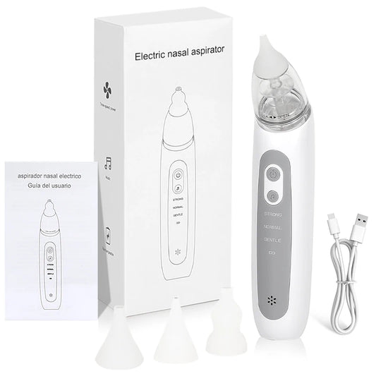 2025 New Pattern Baby Electric Nasal Aspirator, Charging Version, Newborn Baby Nasal Aspirator Sucks Out Mucus to Prevent Nasal Congestion