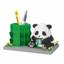 KNEW BUILT DIY Capybara Pen Holder Micro Mini Building Block Toy-Perfect for Students,Easy Assemble,Ideal Holiday Gift for Kids